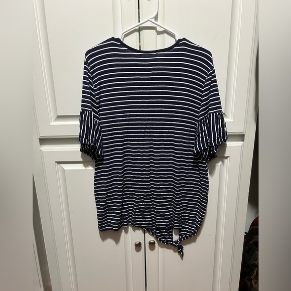 Motherhood Maternity. Navy blue with stripes. Large. - Picture 3 of 3